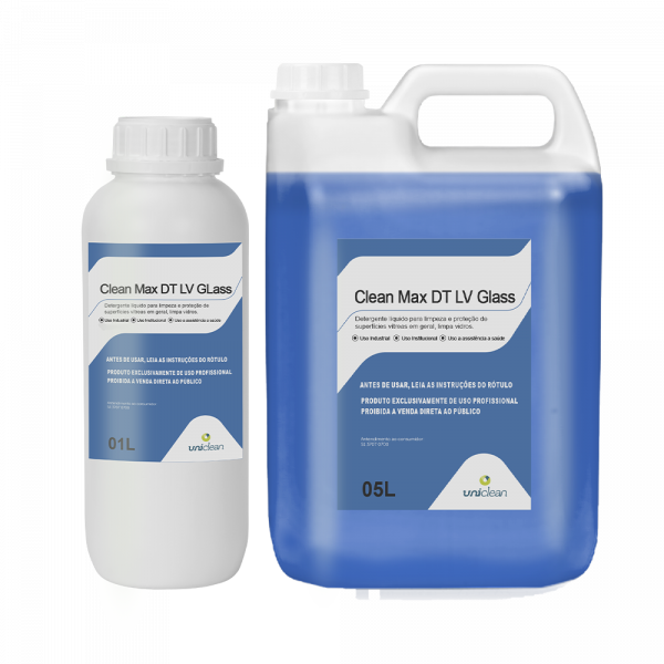 Detergente líquido limpa vidros – CLEAN MAX DT LV GLASS