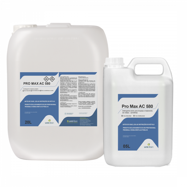 Detergente ácido desincrustante para limpeza pós-obra – PRO MAX AC 580